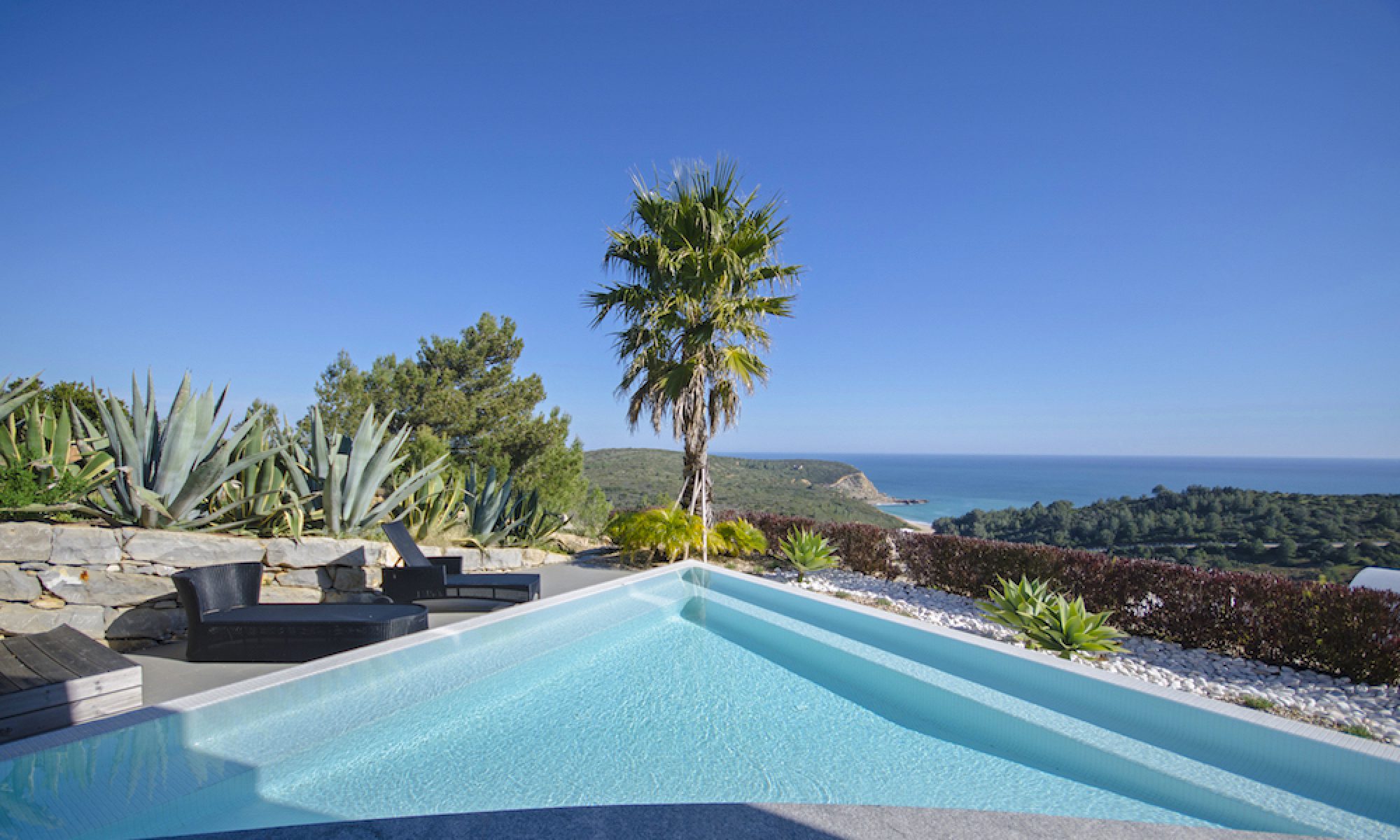 Infinity pool overlooking the sea